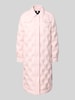 Marc Cain regular fit mantel in doorgestikt effect Roze