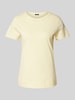 JOOP! T-shirt met ronde hals Lichtgeel