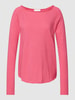 Rich & Royal T-Shirt aus reiner Bio-Baumwolle mit U-Boot-Ausschnitt Fuchsia