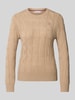 Tommy Hilfiger Sweter z dzianiny o kroju regular fit z czystej wełny Camel