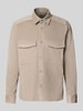 Drykorn Regular Fit Hemdjacke aus Cord Modell 'CORDUROY OVERSHIRT' Beige
