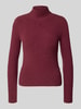 Guess Strickpullover mit Stehkragen Modell 'MARION' Bordeaux
