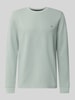 Christian Berg Men Pullover aus Baumwoll-Mix Metallic Gruen