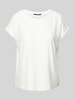 Vero Moda T-shirt z haftem angielskim model ‘TASSA’ Biały
