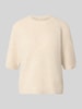 FREE/QUENT Relaxed Fit T-Shirt aus Woll-Mix Modell 'Astrid' Beige