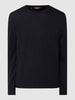 MAERZ Muenchen Pullover aus Schurwolle Marineblau