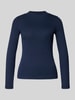 Christian Berg Woman Longsleeve mit Stehkragen Dunkelblau