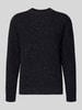 Armedangels Regular Fit Strickpullover aus Baumwoll-Woll-Mix Modell 'KIAANO' Black