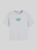 Tommy Hilfiger T-Shirt mit Logo-Print Hellgrau