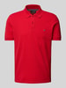 Christian Berg Men Poloshirt mit Label-Stitching Rot