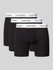 Calvin Klein Underwear Trunks mit Logo-Bund im 3er-Pack Black