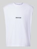 REVIEW Tanktop mit Label-Print Weiss