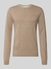 s.Oliver RED LABEL Regular Fit Pullover aus reiner Baumwolle Dunkelbraun