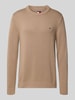Tommy Jeans Regular fit gebreide pullover van zuiver katoen Beige