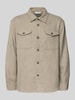 SELECTED HOMME Regular fit overhemdjack met wol, model 'LOSEPABLO' Zand