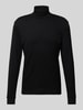 JAKE*S STUDIO MEN Longsleeve aus Viskose mit Rollkragen Black