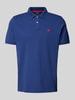 MCNEAL Regular fit poloshirt met labelstitching Marineblauw