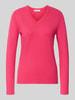 Christian Berg Woman Pullover aus Viskose-Mix mit V-Ausschnitt Fuchsia