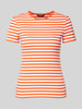 Lauren Ralph Lauren T-Shirt mit Label-Stitching Modell 'ALLI' Orange