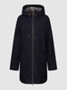 Barbour Parka mit Label-Stitching Modell 'CLEVEDON' Marineblau