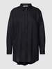 Esprit Overhemdblouse in effen design Zwart