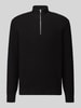 ONLY & SONS Regular Fit Troyer aus Baumwoll-Mix Modell 'PHIL' Black