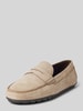 JOOP! SHOES Mocassins van leer met labeldetail, model 'piola' Wit