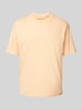 MCNEAL T-Shirt mit geripptem Rundhalsausschnitt Apricot