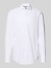BOSS Slim Fit Businesshemd aus Baumwolle mit Kentkragen Modell 'HANK' Weiss