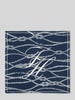 Tommy Hilfiger Sjaal van pure zijde met logoprint Blauw