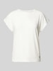 ZABAIONE T-shirt met logo-applicatie, model 'Sa44lly' Offwhite