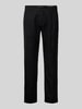 Marc O'Polo Tapered Leinenhose mit Bundfalte Modell 'OSBY JOGGER' Black