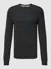 MCNEAL Pullover in Ripp-Optik Modell 'FILO' Anthrazit meliert