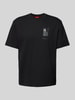 HUGO T-Shirt mit Label-Print Modell 'Dicatiko' Black