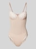 Calvin Klein Underwear Body met kanten inzetstuk Beige