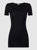 Hanro T-shirt van katoen, model 'Ultralight' Zwart