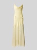 Gina Tricot maxi-jurk met bloemengarnering Lichtgeel