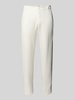 Casual Friday Regular Fit Leinenhose mit Gürtelschlaufen Modell 'Pandrup' Weiss