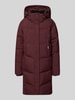 khujo Gewatteerde lange jas met capuchon, model 'Graya' Bordeaux