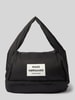 MADS NØRGAARD Handtasche mit Label-Patch und Tragegriff Black