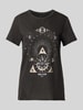 Only T-Shirt mit Motiv- und Statement-Print Modell 'LUCY' BLACK