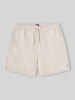 Tommy Jeans Bermudy o kroju relaxed fit z mieszanki bawełny z tunelem Beżowy