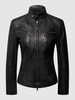 Cabrini Lederjacke aus Lammnappa  Black