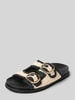 INUOVO Slides in Flecht-Optik Black