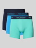 MCNEAL Trunks mit elastischem Label-Bund im 3er-Pack Blau