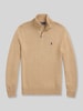 Polo Ralph Lauren Troyer o kroju regular fit z czystej bawełny Camel