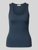 Marc O'Polo Slim fit tanktop van katoenmix Marineblauw