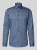 Eterna Slim Fit Business-Hemd mit Kentkragen Bleu