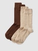 s.Oliver RED LABEL Sokken met labeldetail in een set van 4 paar, model 'SOCKS' Beige