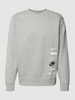 Nike Sweatshirt mit Label-Print Modell 'CLUB' Hellgrau meliert